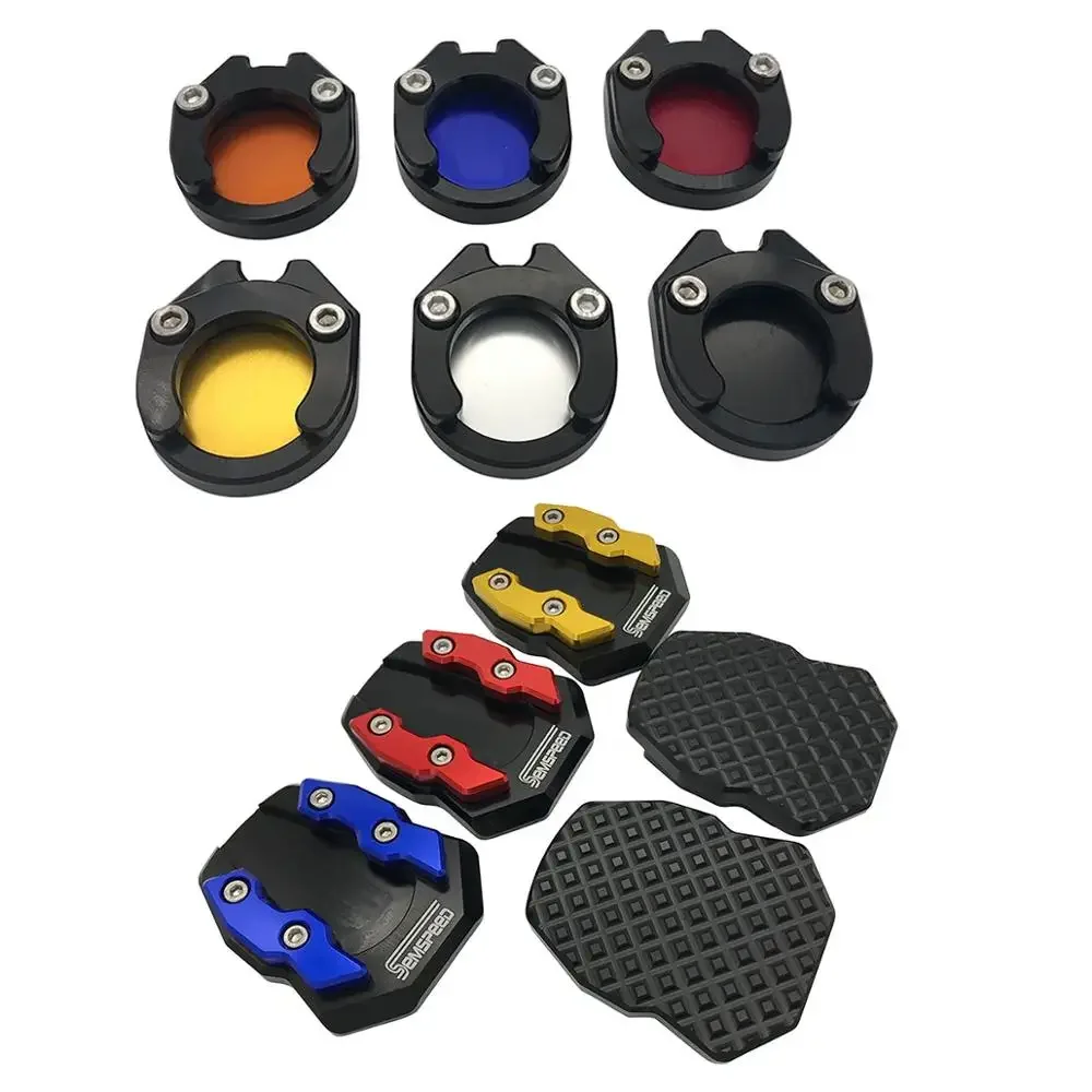 

Semspeed Motorcycle Side Stand Pad Side Big Stand Kickstand Pads Plate Kit For Yamaha XMAX250 XMAX300 XMAX125 2017-2022
