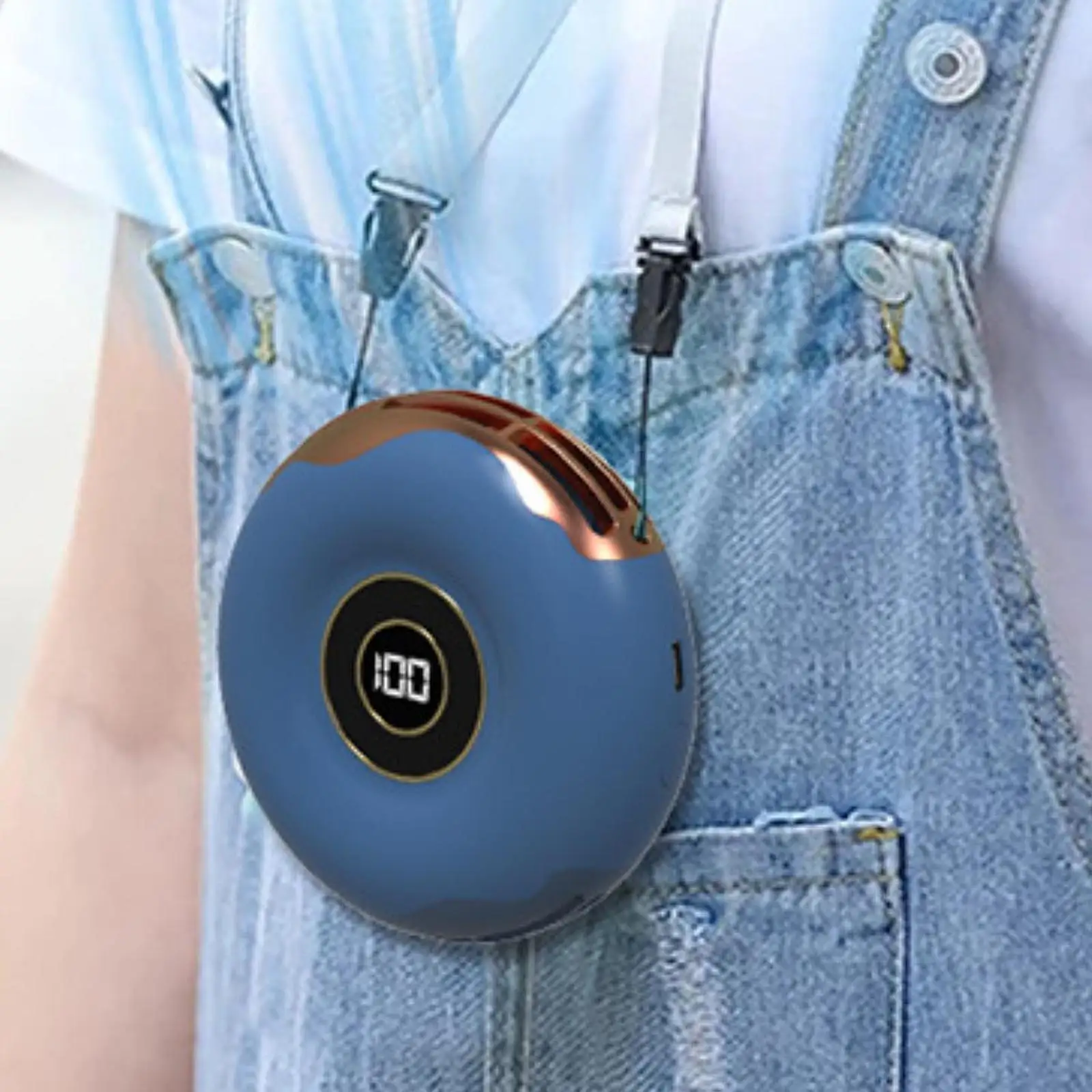Portable Waist Fan Clip on Fan Portable Cooling Fan for Outdoor Working Neck Hanging Fan Handheld Fan