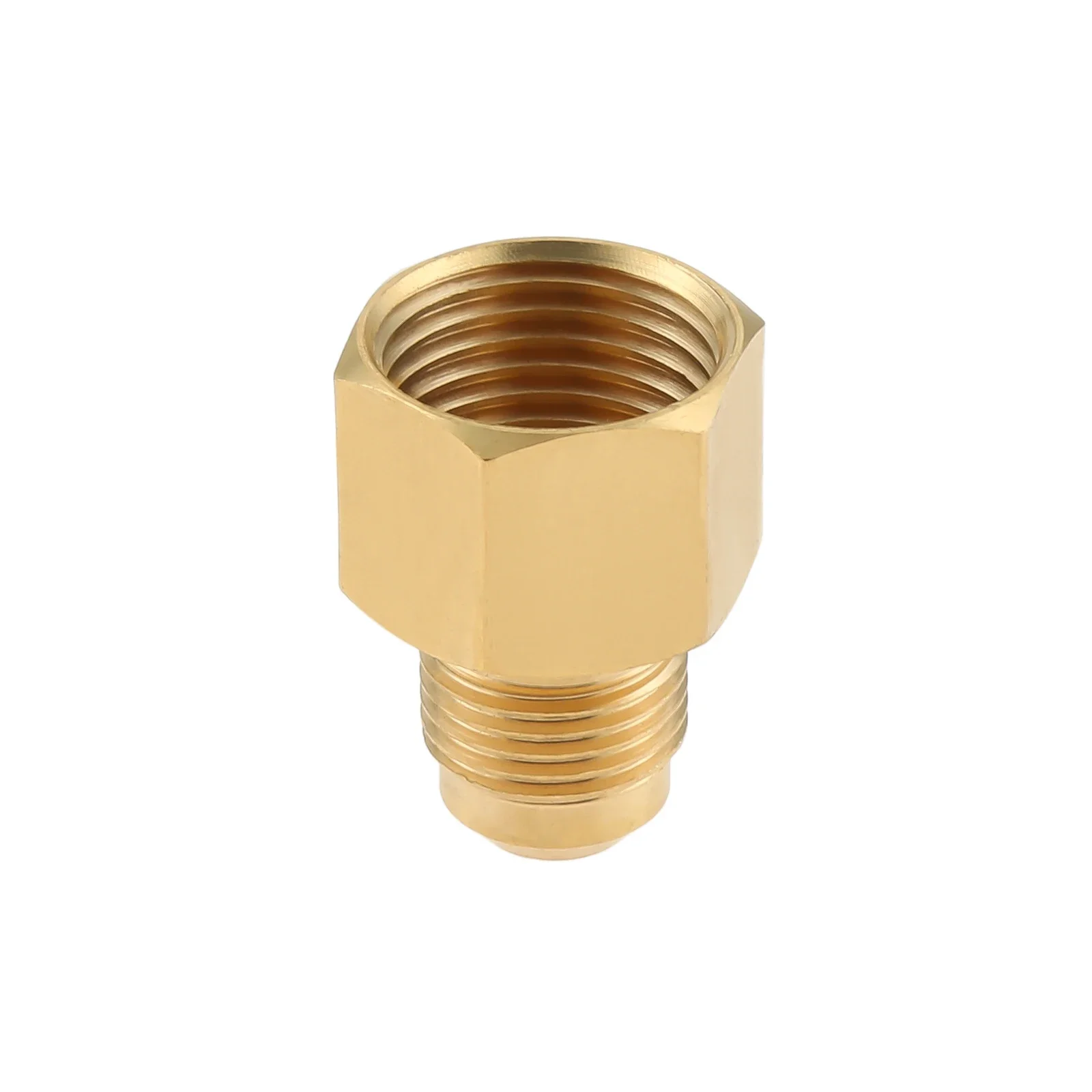 1Pc Brass Adapter 3/8" Male Flare X 1/2" Female NPT Pipe Connector for Outdoor Gas Fire Pits
