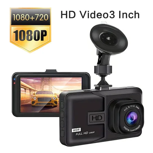 Imagen 2 del producto XUSHIDZ-Cámara de grabación en bucle para salpicadero de coche, grabadora de vídeo DVR para vehículo, visión nocturna, Monitor de estacionamiento 24h, sensor G, 1080P HD, nuevo