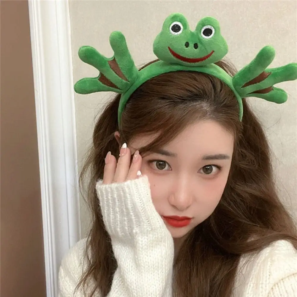 

Funny Cartoon Frog Plush Hairband Tortoise Korean Style Vegetable Headband Animal Hair Accessories Children