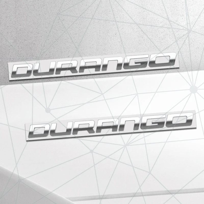 3D Auto Metal For Durango Badge Citadel 392 GT SXT Hellcat Car Rear Trunk Emblem Sticker LOGO Decor Body Styling view 3