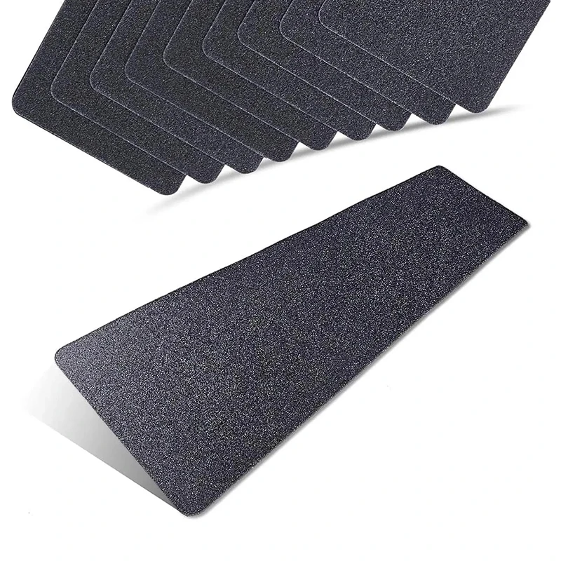6PCS/Pack Anti Slip Tape Black Stair Non-Slip Traction Pads for Steps Walkway Stair Ramps Decks Suitable for Various Surface ZYF