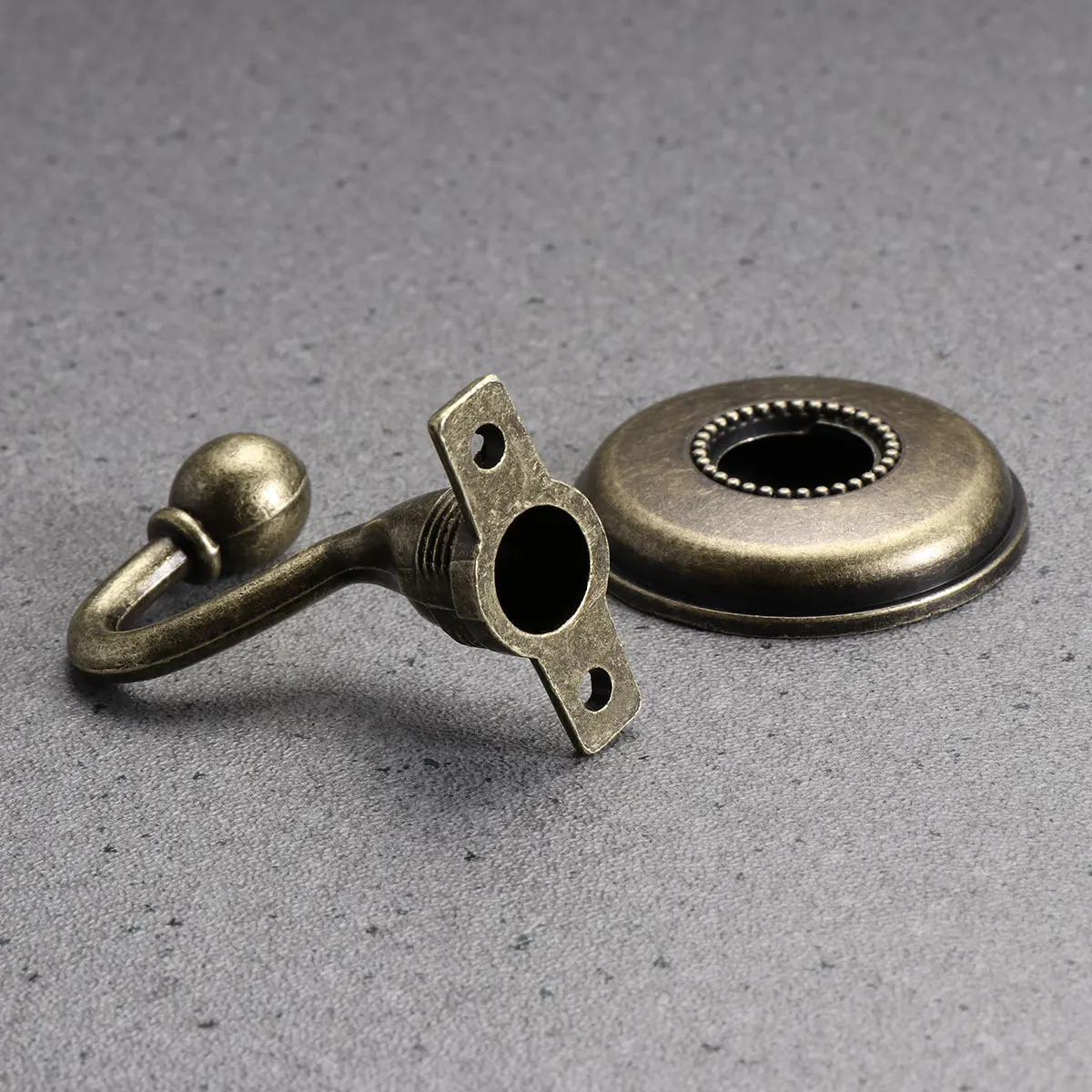 

2pcs Round Head Hooks Vintage Zinc Alloy Curtain Holdbacks Hangers For Hat Coat Bag Decor Living Room Bedroom Villa