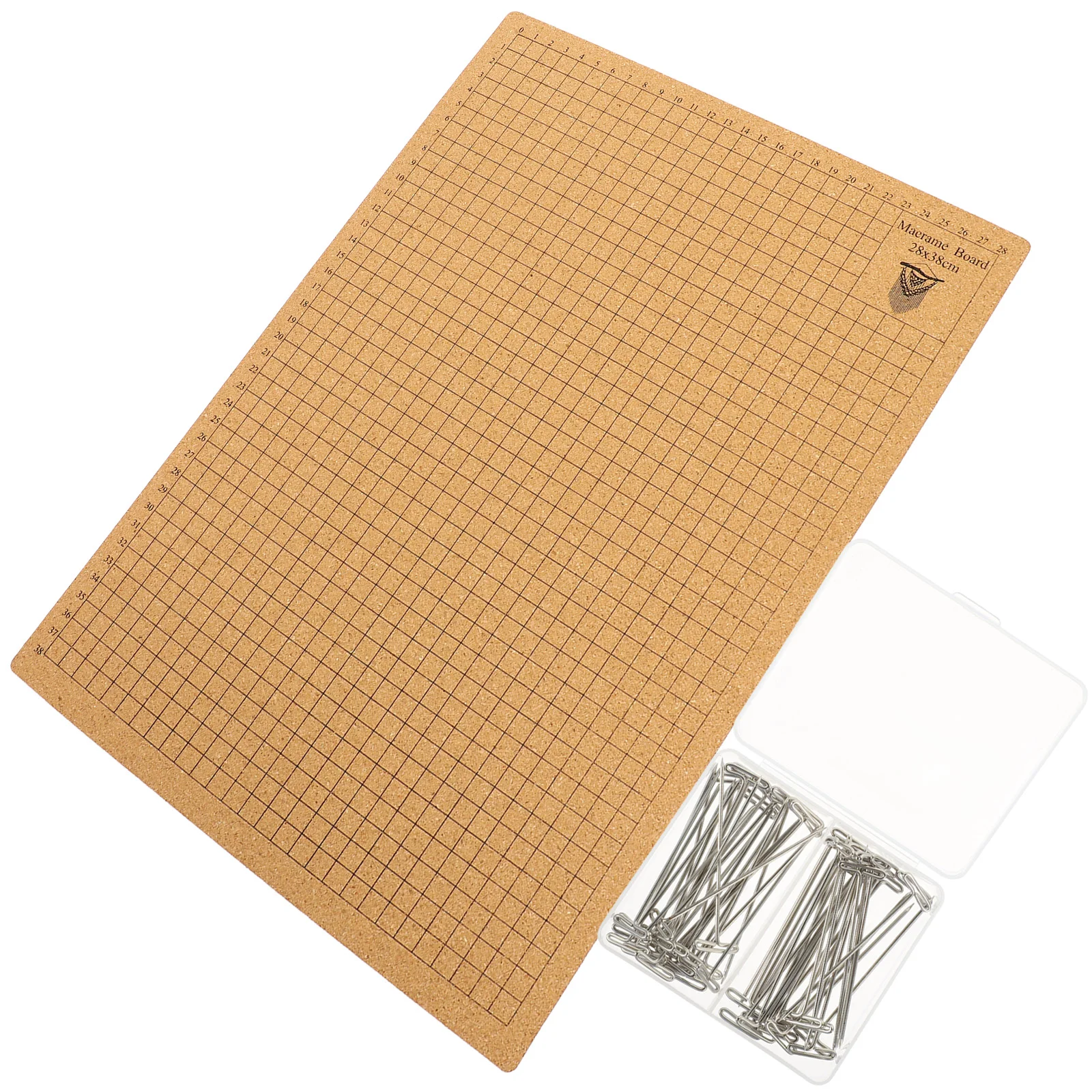 Corkboard Braided Fixing Plate Crochet Hook Bracelet Project Pin Stainless Steel Macrame Supplies