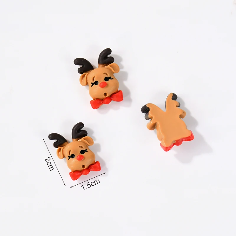 10/20pcs Mixed Christmas Resin Crafts Ornament Mini Santa Claus Xmas Tree Figurine DIY Decorations New Year Gifts Party Supplies