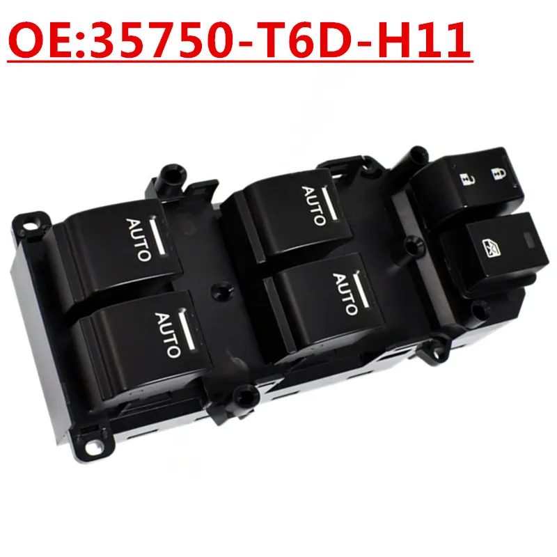 

OE: 3750-T6D-H11 Подходит для Honda Odyssey, переключатель стеклоподъемника, кнопка включения стеклоподъемника