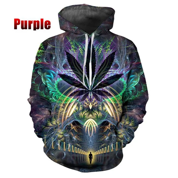 

2023 Women Harajuku Hoodies Sweatshirts Unisex 3d Print Weeds Green Leaves Sweatshirt Casual Couple Street Pullover Hoody Tops