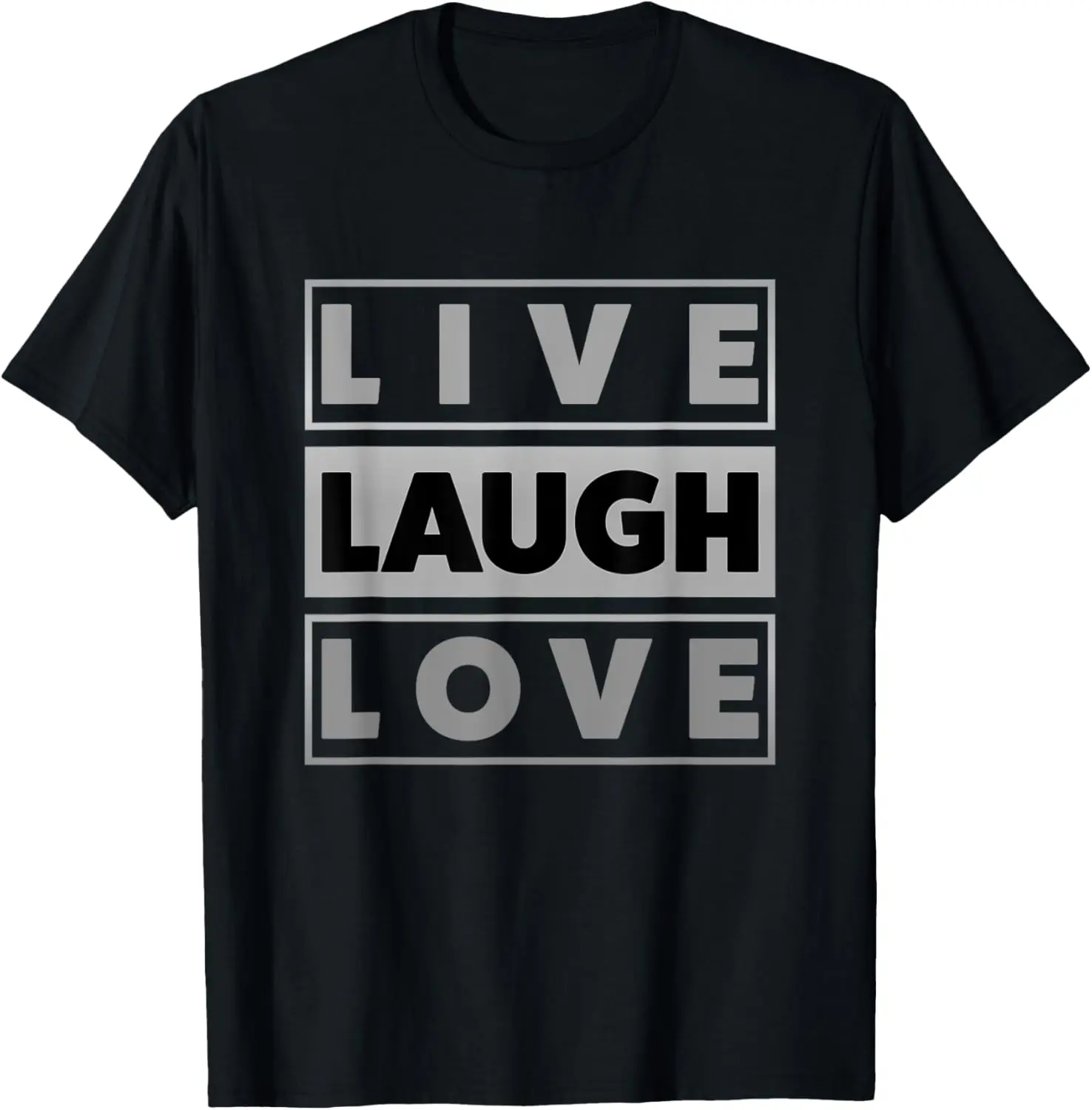 

Футболка Live Laugh Love Cool Inspiration с мотивационными графическими цитатами