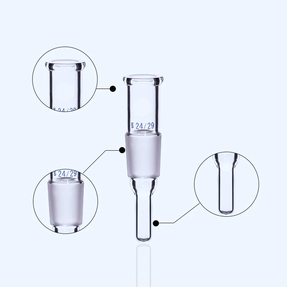 Screw Cap Thermowell 14/23 19/26 24/29 29/32 Standard Grinding Port Connector Lab Glassware Chemical Experiment