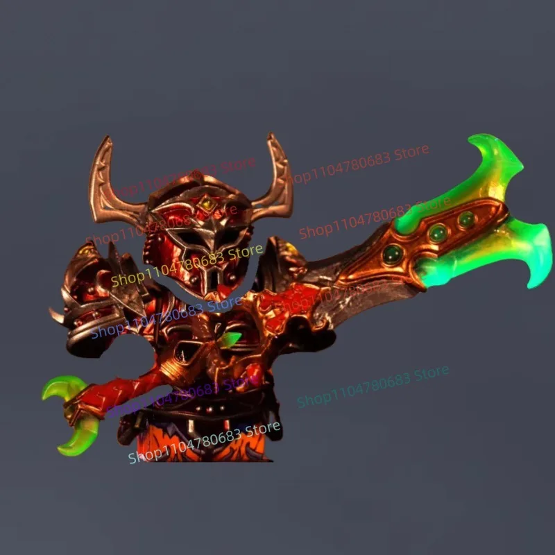 MOC Bouwsteen Anime Stripfiguur Mini Figuur Model Warrior Armor Trend Speelgoed Accessoires Hobby Collectible Display Toy