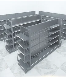 Supermarket shelves, display racks, convenience stores, multi-layer shelves, snacks, thickened wall shelves