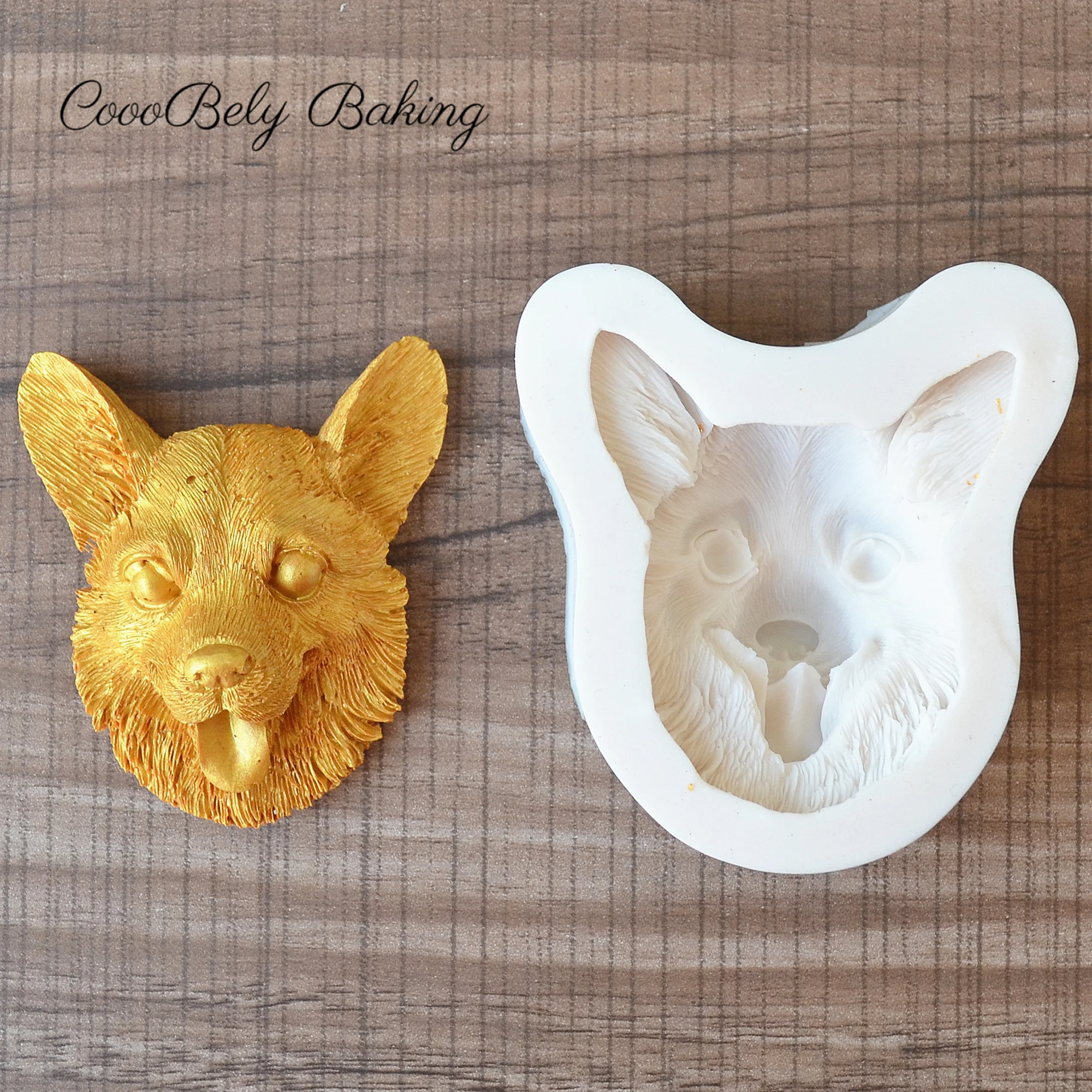 3D Cute Dog Head Silicone Molds For Baking Resin Tools DIY Cake Chocolate Mousse Fondant Molds Fondant Cake Decorating Tools