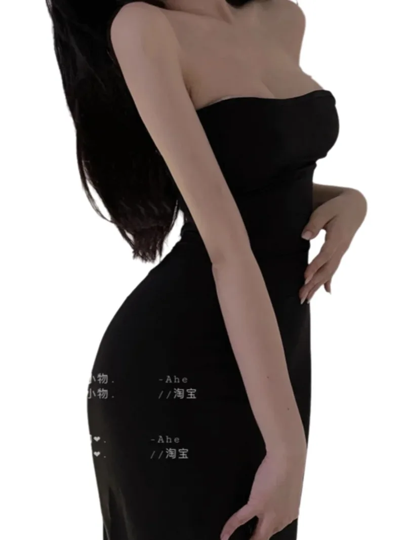 Bandage Sweet Robe Hollow Out Bare Ass Passion Nightclub Maxi Long Dress Korean Hot Sexy Dresses 2026 Summer Top L7G1