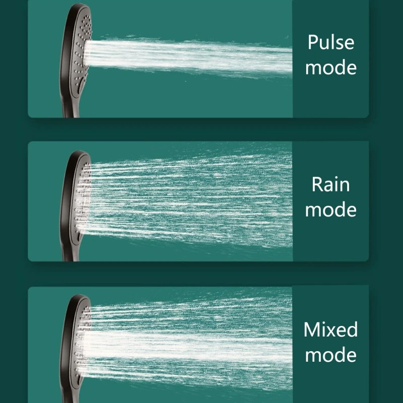 3 Modes Filter Shower for Head High Pressure Handheld Shower Easy to Install