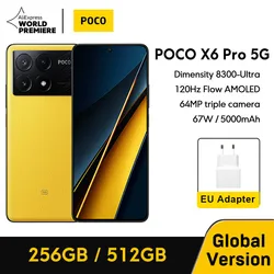 POCO X6 Pro 5G Global Version Smartphone Dimensity 8300-Ultra 6.67