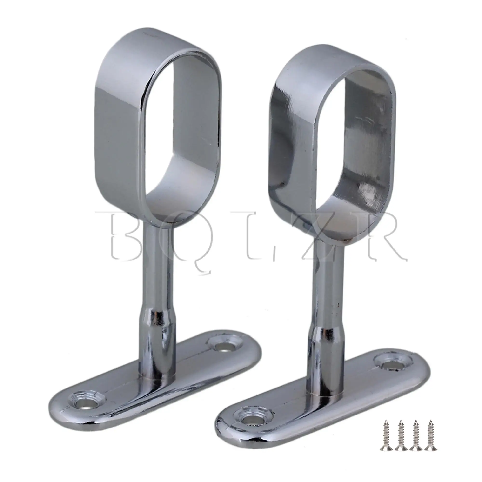 

BQLZR овальный стержень для шкафа из цинкового сплава 16 мм, средняя поддержка, подвесные проходы, 2 шт. в упаковке