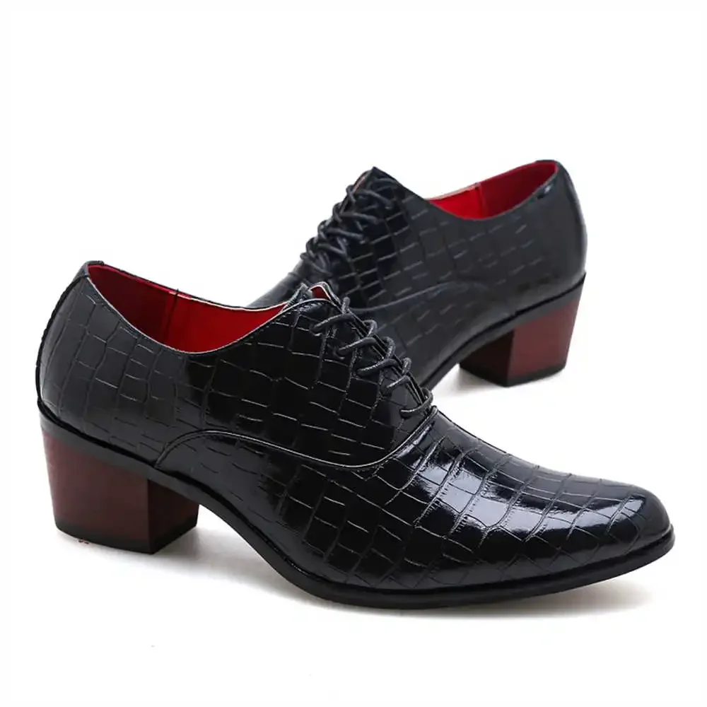 Medium Length Block Heels Shoes For The Festival Heels Casual Man Dress Shoes Men's Dresses Sneakers Sports Obuv Top Sale