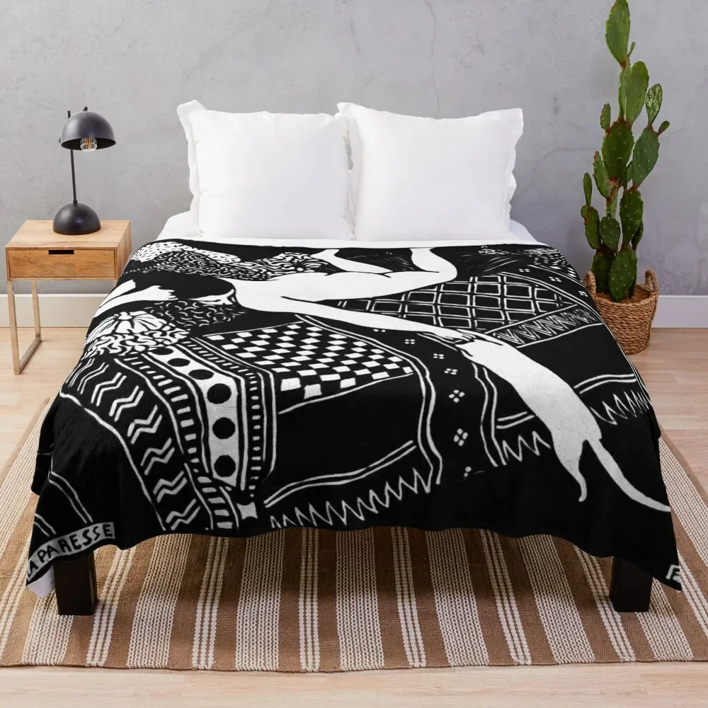 Felix Vallotton- La Paresse классическое, женское и кошачье одеяло, тонкое для декоративного дивана, движущиеся одеяла на Хэллоуин Felix Vallotton- La Paresse классическое, женское и кошачье одеяло, тонкое для декоративного дивана, движущиеся одеяла на Хэллоуин