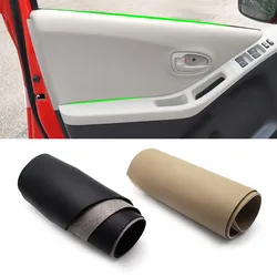 4pcs For Toyota Yaris Car Interior Door Handle Armrest Panel Microfiber Leather Cover Protective Trim With Mount Fittings