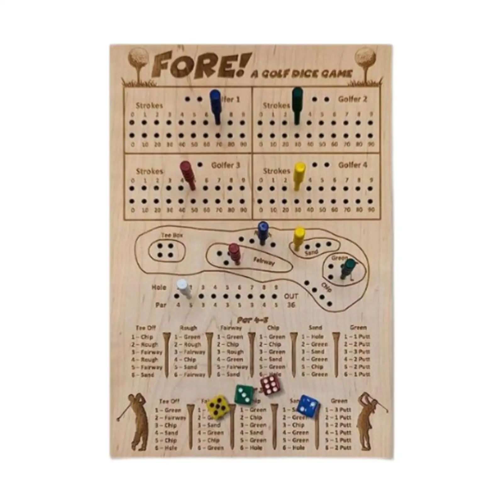 

Игра в кости для гольфа, игрушка Монтессори, портативная игра для гольфа, семейные забавные кости для гольфа для семьи, родителей и детей, настольная игра для путешествий, развивающая игрушка