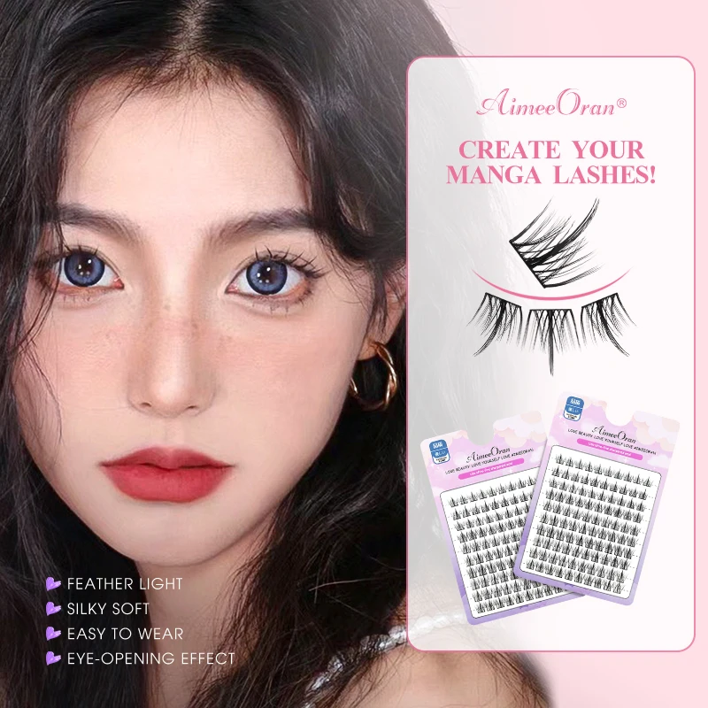 Simulation Grafted False Eyelashes Fluffy Volume Soft Long Segmented False Eyelahes For Eye Cosplay Diy Beauty Blogger Makeup