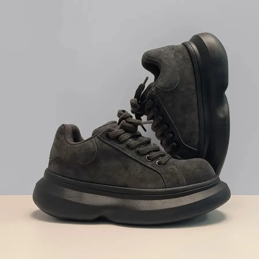 

[Men's Casual Sneakers] Men's Popular Trendy Solid Color Casual Sneakers - Versatile Fashionable Comfortable Dad Shoes with Ant