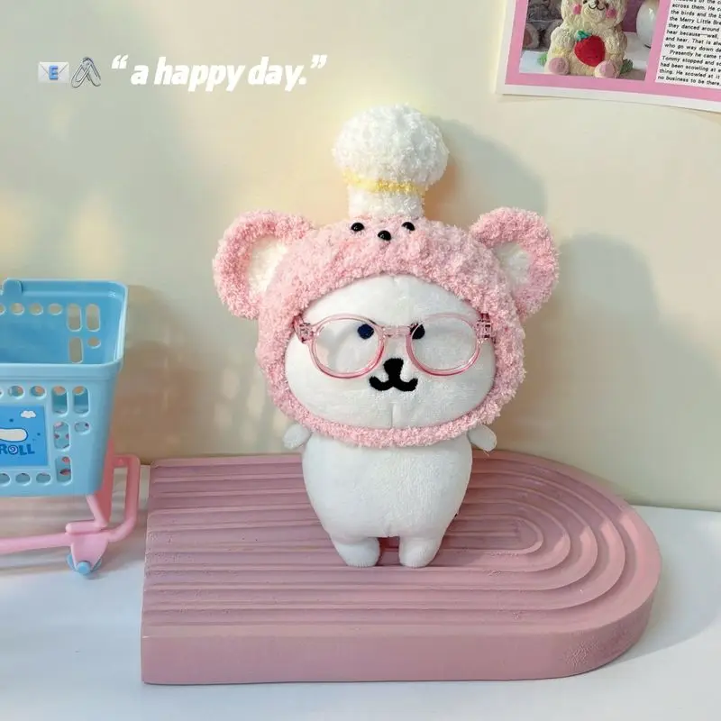 

For Self-Mocking Bear New 13cm Self Deprecating Bear Baby Dress Headset 10cm Cotton Baby Dress As Cute And Fun Accessory