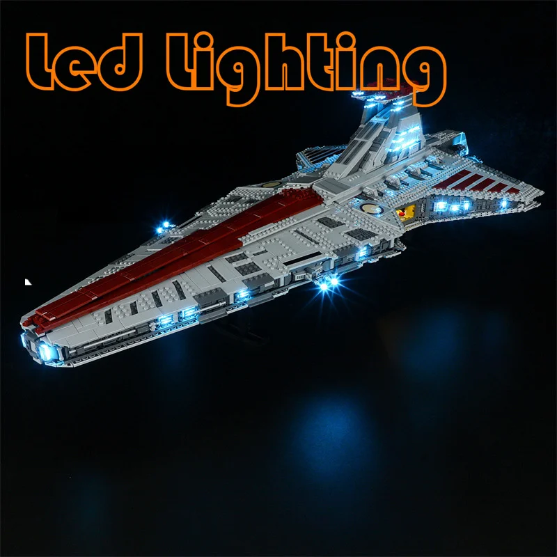 Ensemble d'éclairage pour Starings Wars 75367, classe Venator, république, attaque Cruiser, bloc de construction non inclus (Kit d'éclairage Led uniquement)