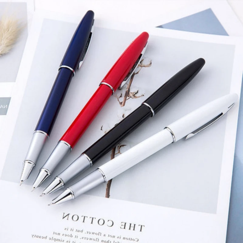 

Hongdian HD-560 Metal Blue Red White Black Fountain Pen Nib EF 0.38mm Writing Ink Pen For Business Office School Supplies