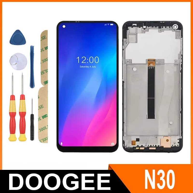 For DOOGEE N30 N40 N40 Pro X96 Pro X97 X97 Pro X98 X98 Pro N50 N50 Pro N50 S Y8C X90 Y8 / LCD Display + Touch Screen+ With Frame