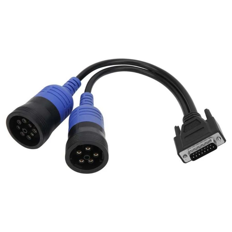 

Y1UB 6Pin 9Pin Y Deutsch Adapter for Nexiq Truck Diagnose Diagnostic Tools