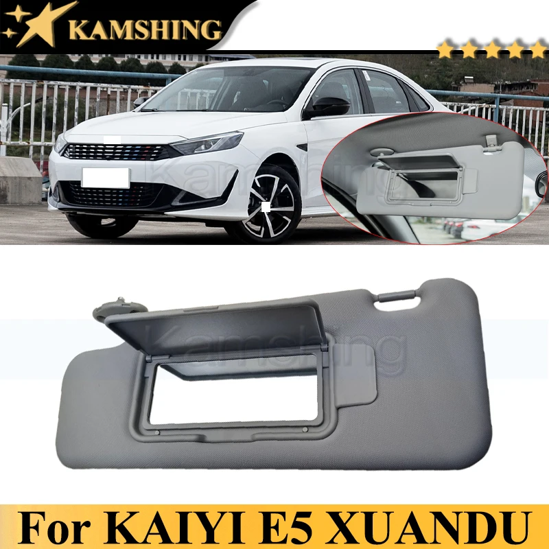 Kamshing Sun Shield Overhead Console Sunvisor For Chery Kaiyi E5 XUANDU Interior Sunvisor With Mirror Glass Sun Visor