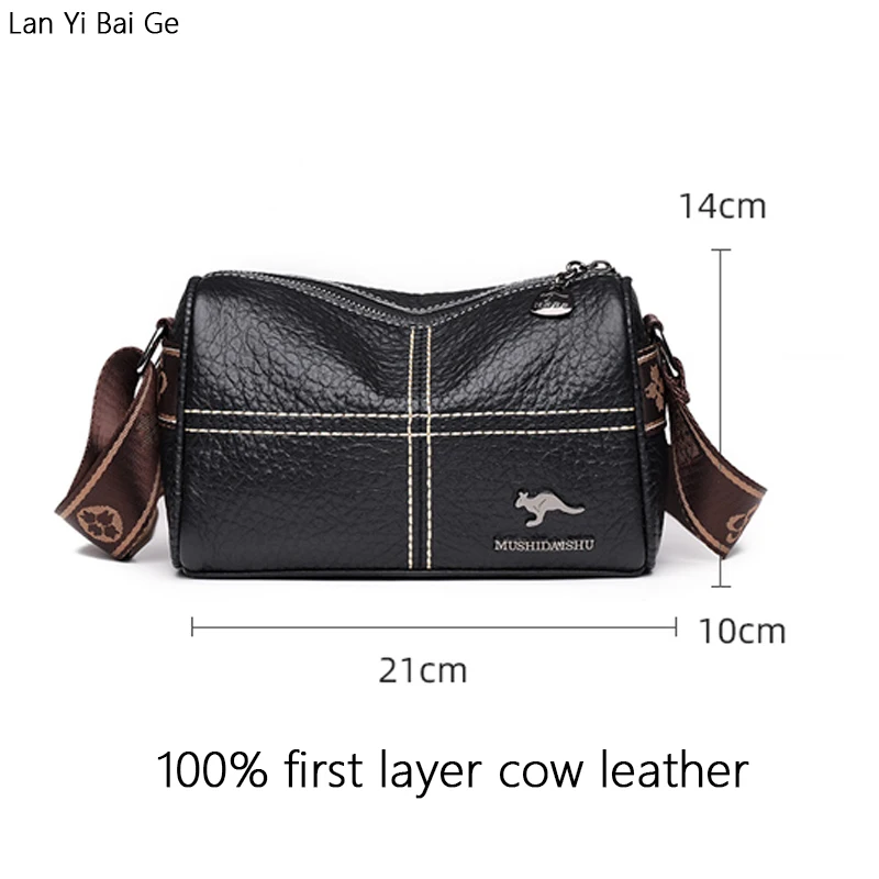 Women Tote bag Genuine Leather Women\'s bag High Quality Cowhide Handbag Fashion Women Shoulder bag Designer Female Messenger Bag