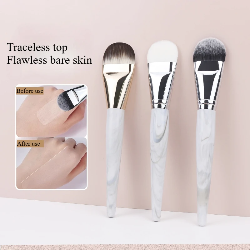 Blush Brush Angled Contoured for Flawless Face Foundation Liquid Cream Cheek Makeup Multitask  Cosmetic Beauty Makeup Tool