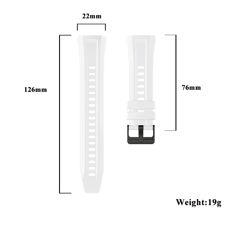 화웨이 시계 GT5 프로 46mm 용 시계 밴드 화웨이 GT5 프로 46mm 남성용 여성용 스트랩 용 갭 클래식 버클 실리콘 교체 손목 밴드