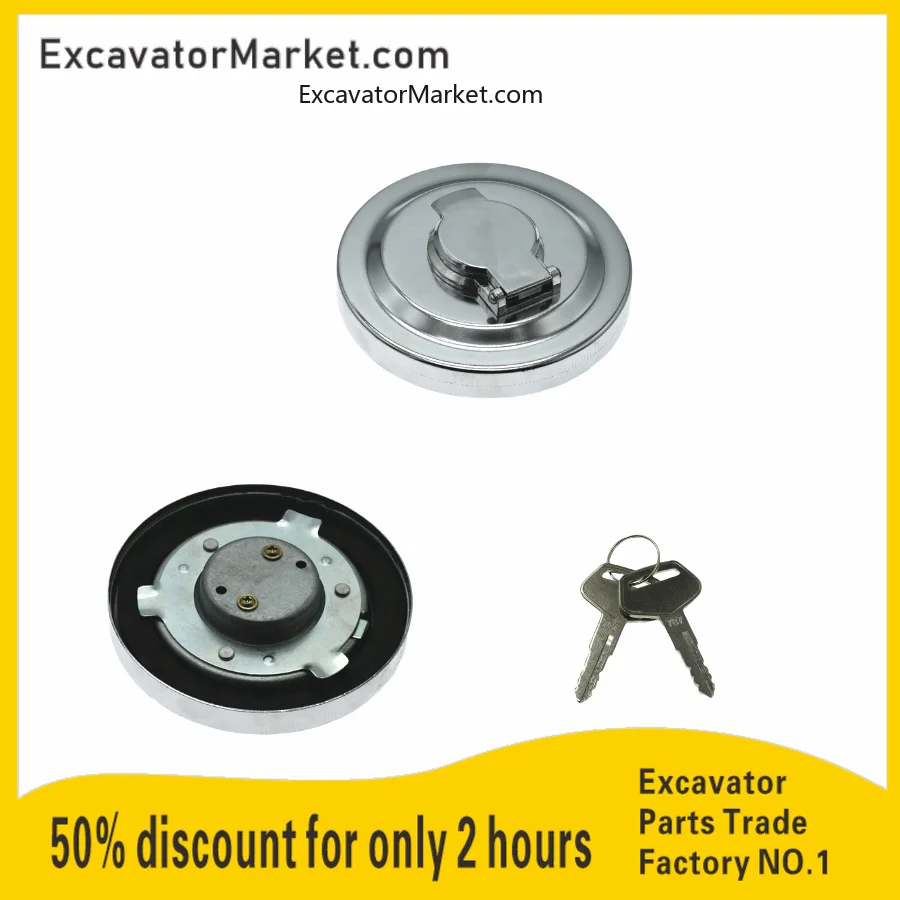 For Komatsu Excavator Fuel Cap Pc100 120 160 220 240 360 Wa380-5 Wa400-5 Wa450 20y-14-11160 787 Tank Cap Excavator Accessories