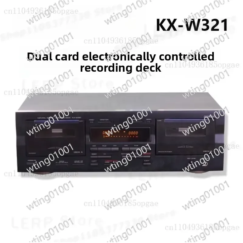 for KX-W321 Dual Deck Cassette Recorder with Electronic Control and Auto Reverse Tape Player for High Fidelity Audio Playback