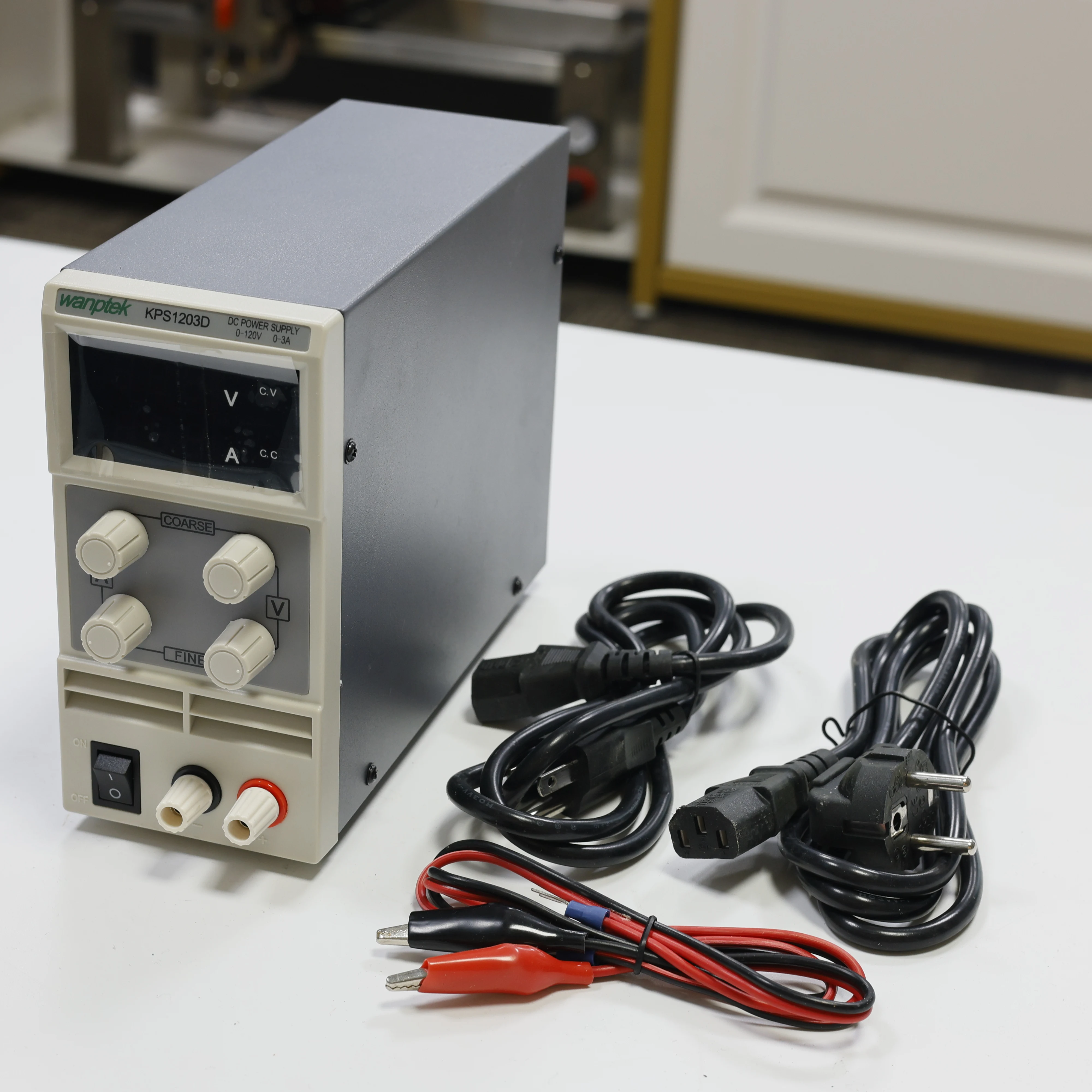 KPS1203D Adjustable High Precision Double LED Display Switch DC Power Supply Protection Function 120V3A 110V/220V 0.1V/0.01A