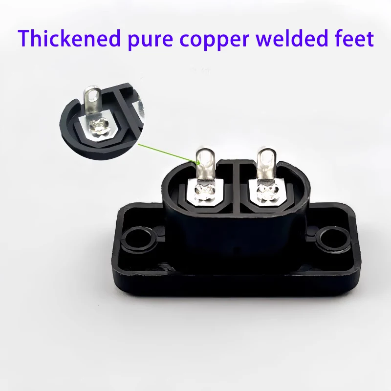C7 Self-Connecting Plug Figure-Eight Two-Prong Socket Mini Connector for Home Appliance & Lighting C8 Tail