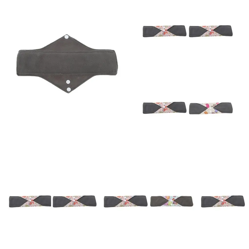 

Многоразовые гигиенические прокладки из бамбукового хлопка, тканевые, моющиеся, для женщин, для ночного использования, защита во время менструации