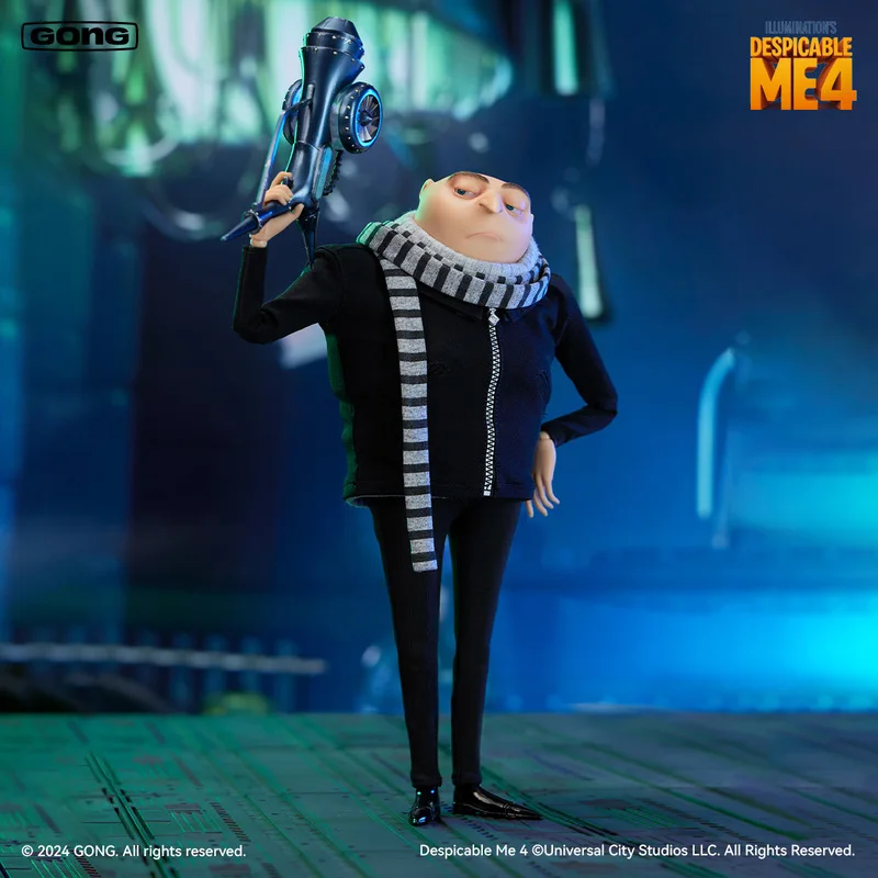 Original 22.5cm 1/8 Gong Despicable Me 4 Gru  Action Figure Model Toy  Birthday Gift