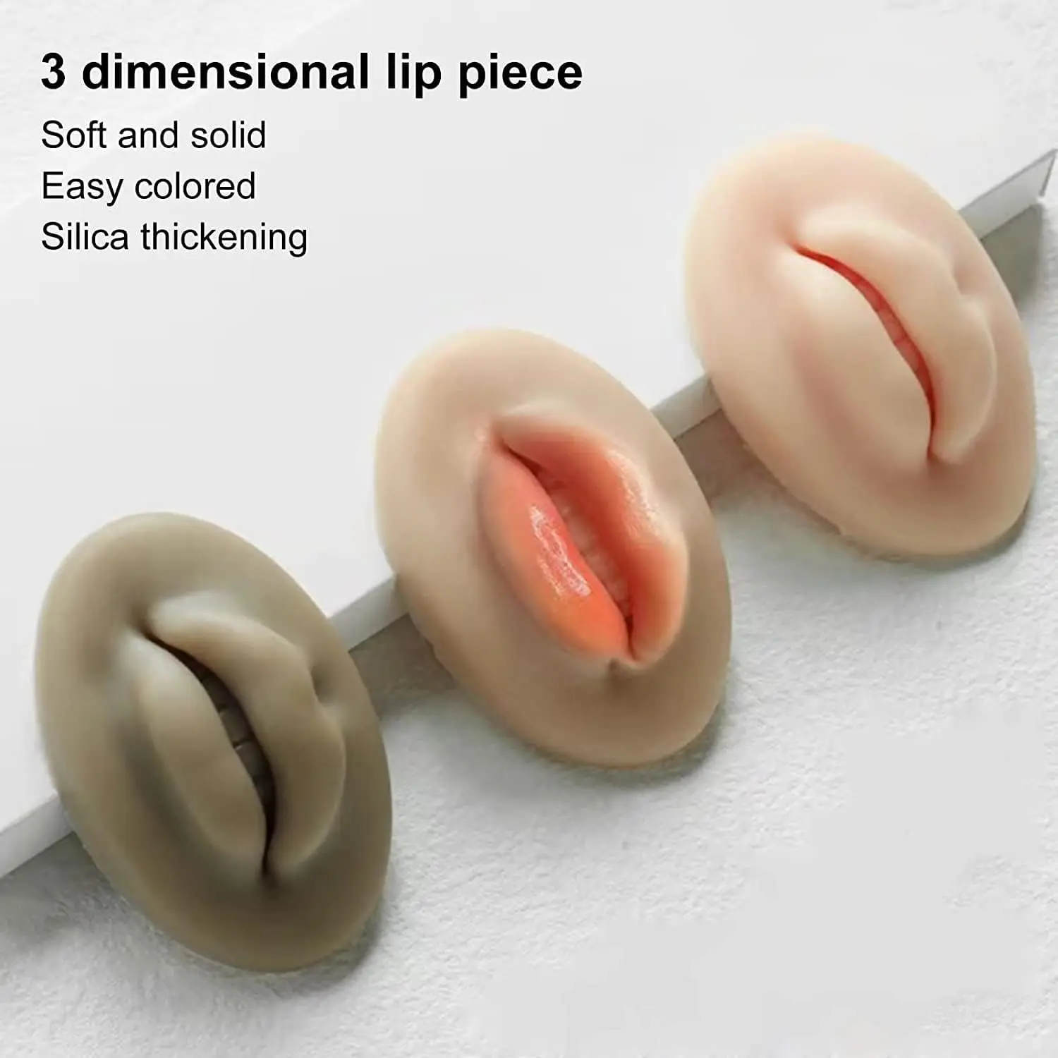 Set Of 9 Lip Tattoos  3D silicone Lips Practice Soft Silicone Lips Practice Skin Tattoo Training For Permanent Makeup