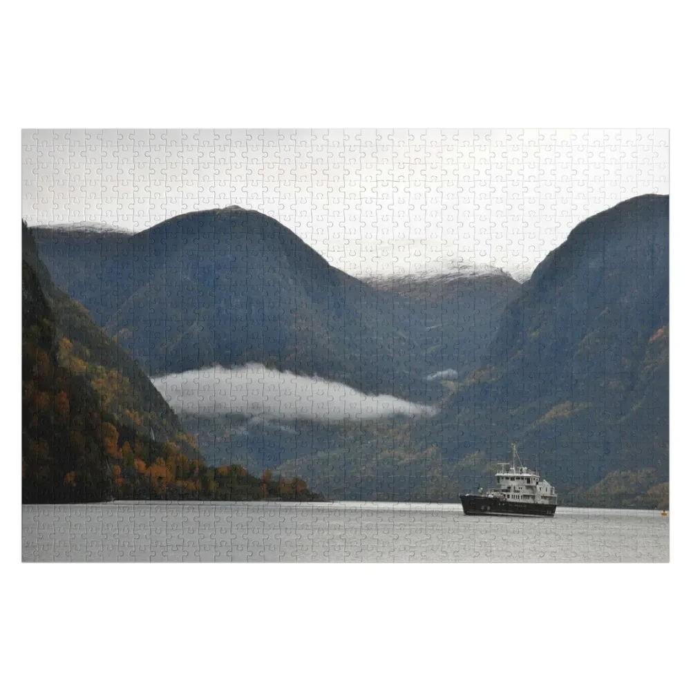 

Aurlandsfjord Flam Norwegian Fjord Norway Jigsaw Puzzle Wood Adults Children Puzzle