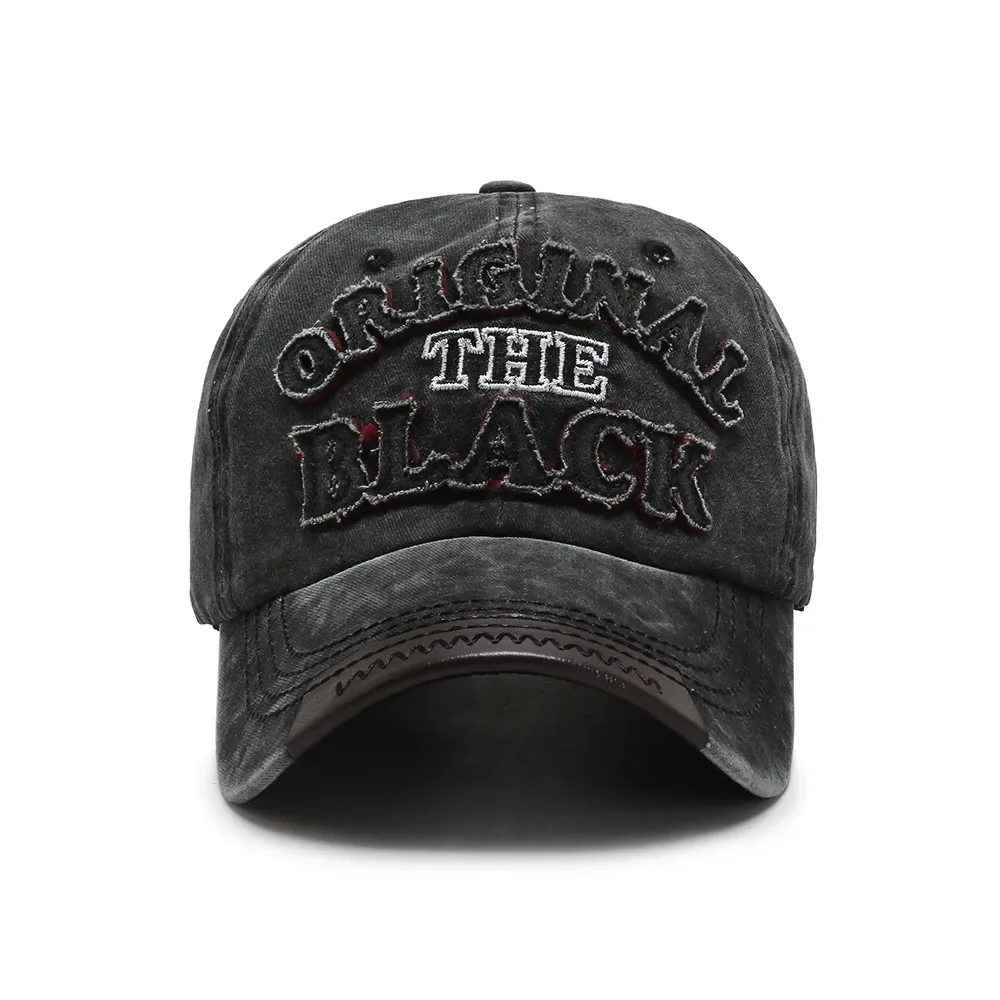 Retro Outdoor Sports Caps Men Baseball Cap Adjustable Snapback Hat Cotton Letter Baseball Cap Women image 3