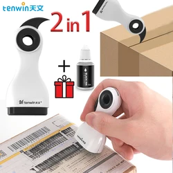 Tenwin-Líquido de corrección de papel térmico con cuchillo para Unboxing, papel térmico duradero, protección de identidad de datos, borrador fluido, abridor de caja