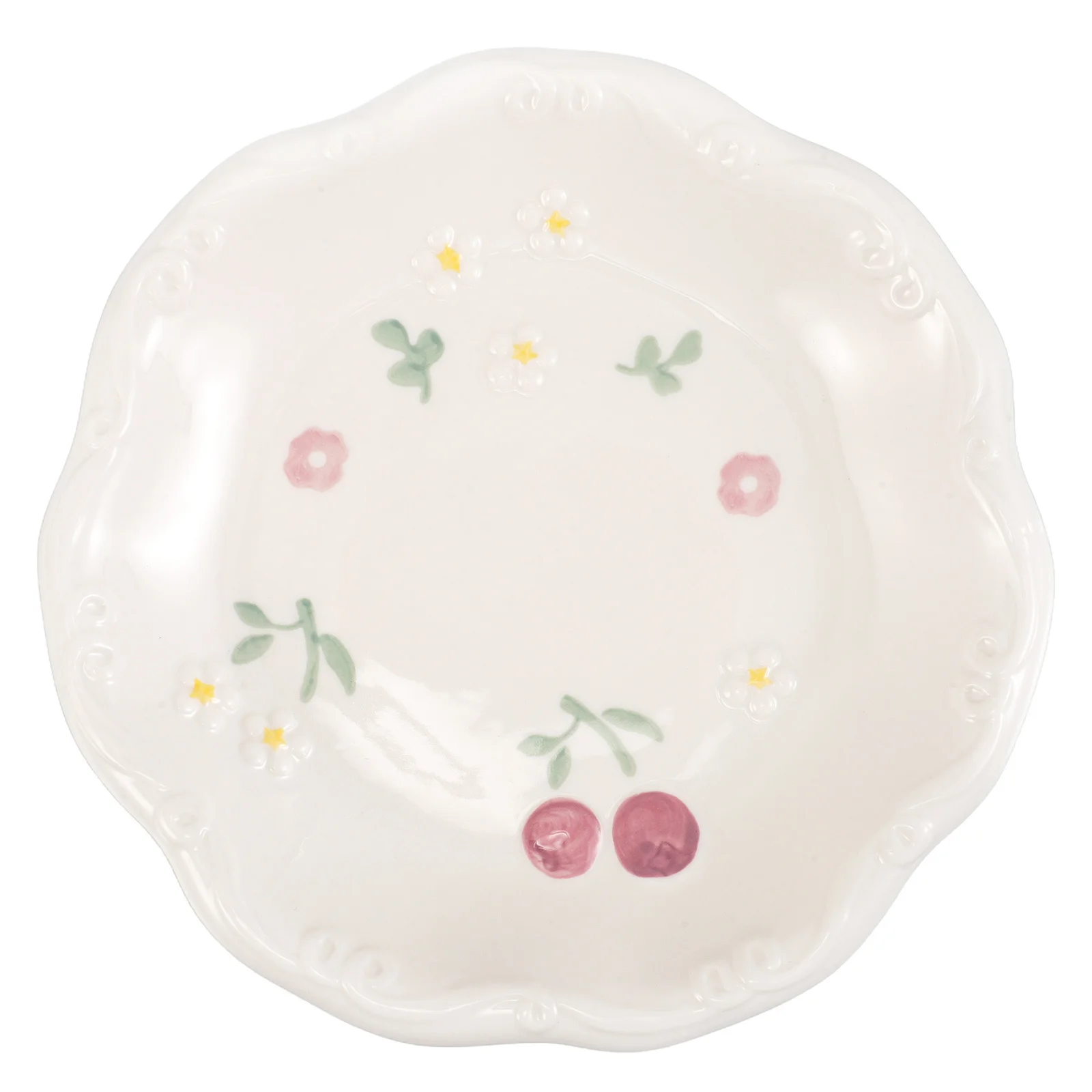 Irregular Ceramic Jewelry Tray Decorative Vanity Tray Trinket Dish Ring Holder Plate for Jewelry Keys Small Items