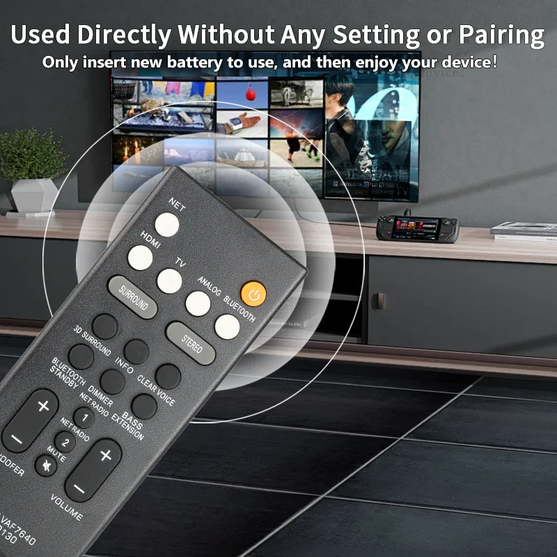 FSR78 ZV28960 For Yamaha Remote Control Compatible With Yamaha Soundbar YAS106 YAS107 YAS207 ATS1060 ATS1070 ATS2070 YASCU207