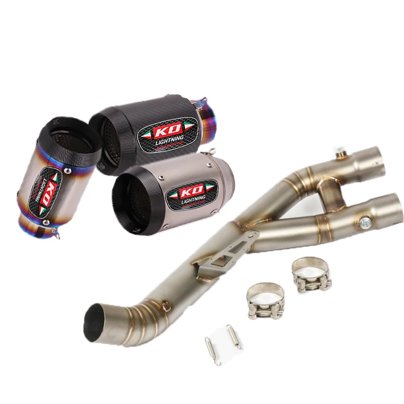 

For Yamaha R1 2015-2025 MT10 FZ-10 2015-2021 Motorcycle Exhaust System Front Pipe Connect Muffler Stainless Steel No DB Killer