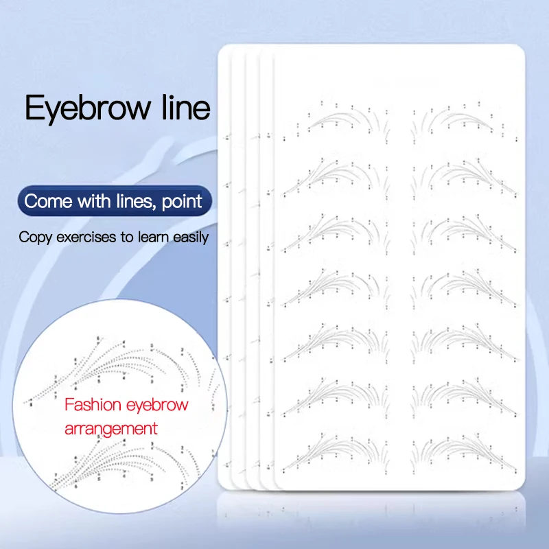 

New Arrival Balck Line Practice Skin Latex Permanent Makeup Beginner Tattoo Training Skin Eyebrow Microblading Lip Silicone Pads